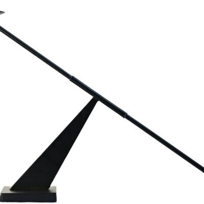 Black Metal Modern Candle Holder Candlestick Holders Decorative Candle Stand, Tapered Candle Holders Home Decoration 19 inch