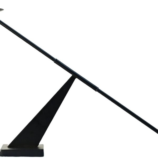 Black Metal Modern Candle Holder Candlestick Holders Decorative Candle Stand, Tapered Candle Holders Home Decoration 19 inch